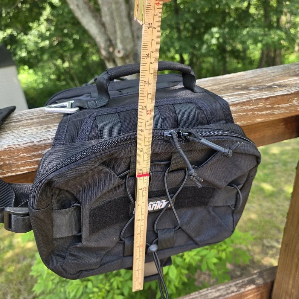 Spanker Tactical Dog Vest Black Harness Approx 11x11 Carrying‎ Pockets